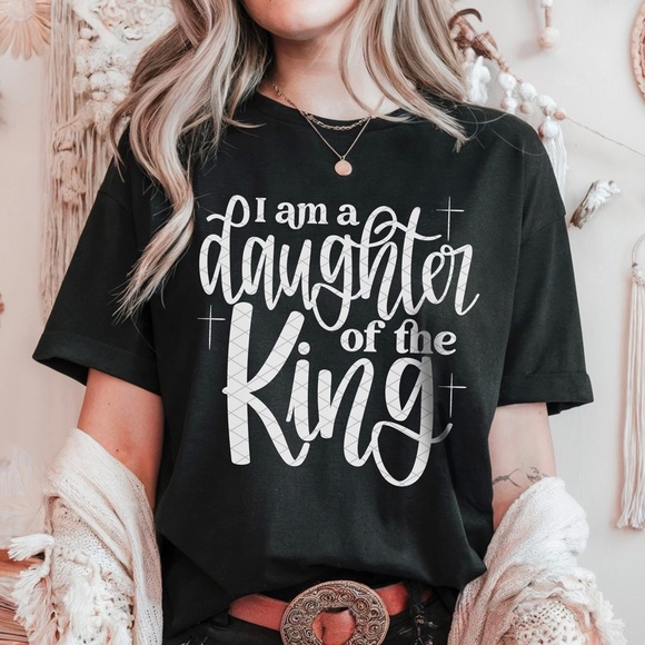 Gildan Tops - Gildan Black 'Daughter of the King' Tee